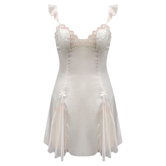 Victorian Doper sexy pajamas female pure desire to wind spring and summer ice silk lace lace skirt chest pads hot
