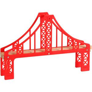 Children's wooden track train scene bridge suspension bridge accessories bulk track bridge compatible EDWONE BRIO