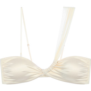 
Bao Shiyan French satin tube top underwear for women to wear small breasts sexy bra without rims thin bra set