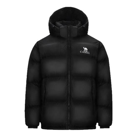 [Same style for kids] Camel Little Sun Outdoor Down Jacket Winter New Style Windproof and Water-Repellent Bread Jacket for Men and Women