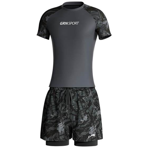 Guirenniao Swimming Bottoms Men's Swimsuit Swimwear Equipment Men's Full Set 2025 New Embarrassment Anti-Adult Hot Spring Swimsuit