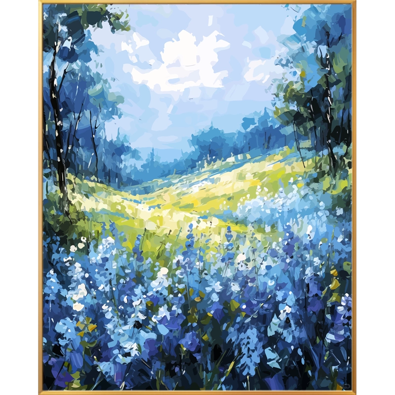 浪漫花海画画diy数字油画填充填色手工手绘解闷高级感