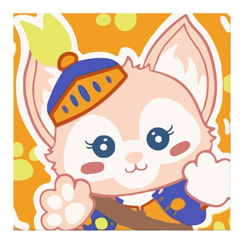卡通动漫人物DIY油画填色儿童手工油彩画定制