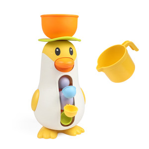 Baby bath toy set rhubarb duck waterwheel rotary children's drama water toy water truck girl boy