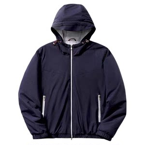
Light luxury old money style autumn and winter outdoor windproof and waterproof hooded wool mulberry silk cotton coat men's warm cotton jacket