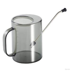 Stainless steel long mouth watering kettle transparent with scale sprinkler kettle household gardening watering kettle pot potting tool
