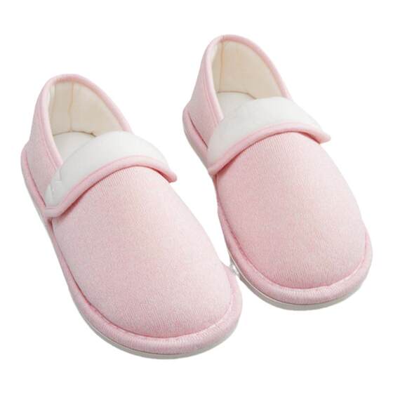 
October Crystal Maternal Confinement Shoes Postpartum Soft Bottom Heel Anti-Slip Maternity Shoes Can Be Weared Outside Spring and Autumn Cotton Slippers