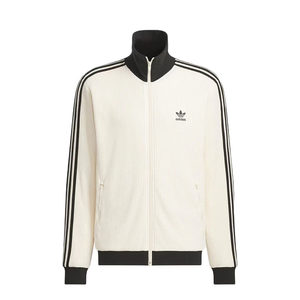 
adidas/Adidas striped classic stand collar sports casual long-sleeved jacket for men and women KC2619