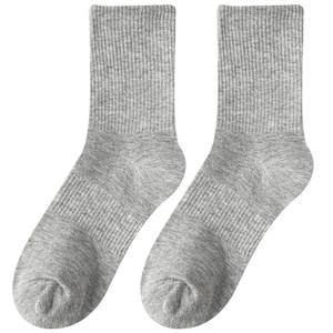 艺术生白袜子纯棉中筒袜女款秋冬季潮流袜子女潮网红款堆堆袜长袜