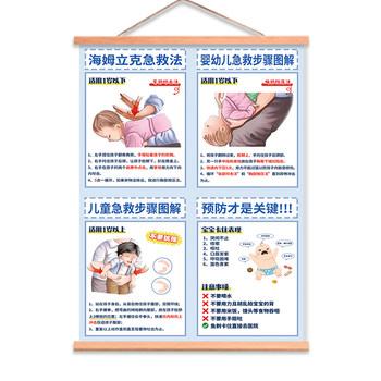 
Heimlik First Aid Folder Chart Sticker
