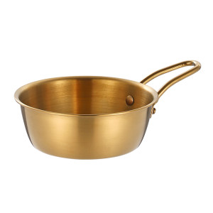 Korean rice wine bowl 304 stainless steel band handle bowl prepared vegetable bowl of snack seasonings and side dishes Korean cooking tableware
