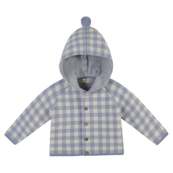 
RyleeCru official authentic elf hat knitted cardigan sweater boys and girls babies retro plaid soft