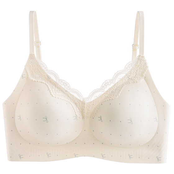 
French lace underwear for women to push up small breasts to make them look bigger, seamless upper support for secondary breasts, anti-sagging, sexy girl bra