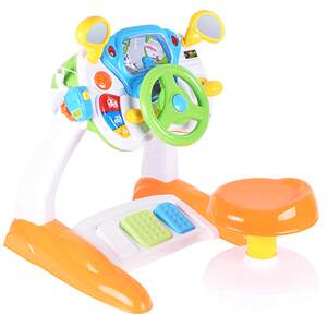 Poly cab children's steering wheel toys baby Montessori boy simulation driving car puzzle early education