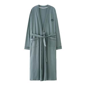 
Fenton Kean Men's Pajamas Spring and Autumn Bathrobe All Seasons Kimono Long-Sleeved Cotton Pajamas Men 2026 New