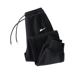 
Pull back black velvet sweatpants for women 2025 new autumn and winter small high waist leggings loose casual sweatpants