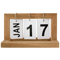 Tasteless Qinghuan Ins Style Wooden Page-turning Calendar Retro Home Desktop Perpetual Calendar Ornaments 2022 Desk Calendar