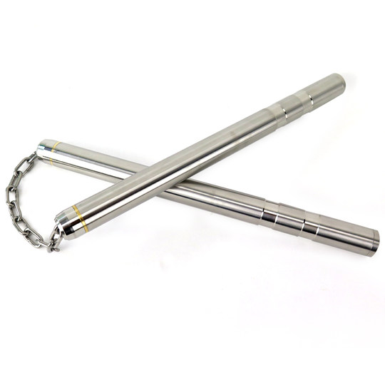 Stainless Steel 2 in outlet 1 Martial Arts Safety Metal Stick 22