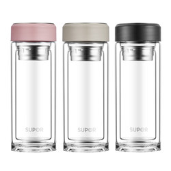 Supor double-layer insulated tea glass for men and women
