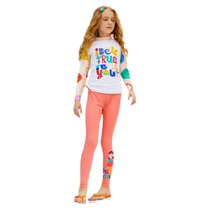 
Girls' swimsuit split swimming trunks children's long-sleeved trousers sun protection swimwear medium and large children's surfing quick-drying swimsuit suit