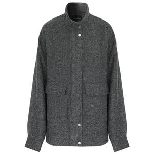 
COCOBELLA high-zhi commuting gray casual tweed jacket for women in autumn and winter medium-length tweed coat WL3001