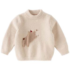 
David Bella Chenille Children's Sweater 2025 New Winter Style Thickened Baby Pullover Sweater for Boys and Girls