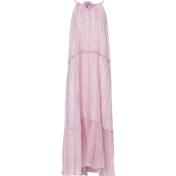 
Since then, French pink dress halter neck long skirt high-end skirt seaside vacation suspender skirt women summer