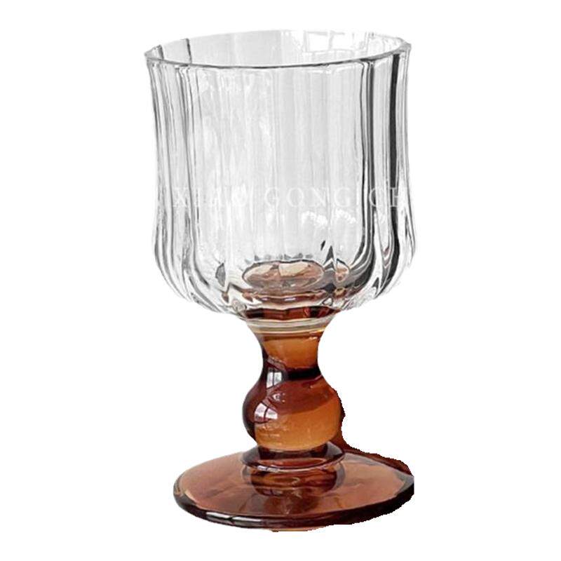 2 Verres à Vin Calice Vintage Laiton Doré Style Médiéval Citrouille - Décoration Royale