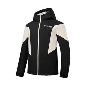 
Jordan anti-splashing anti-static plus velvet windproof windbreaker for boys loose hooded 2025 winter new style shopping mall same style