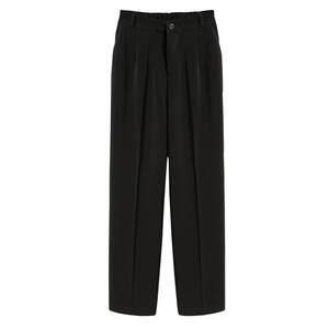 Radish pants, loose large size, fat MM summer thin waist, high waist, thin legs 200*0.5kg straight iced ice silk pants
