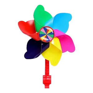 Colorful rotation windmill children's skateboard bicycle baby carts decorative pendant small wind vehicle outdoor toys