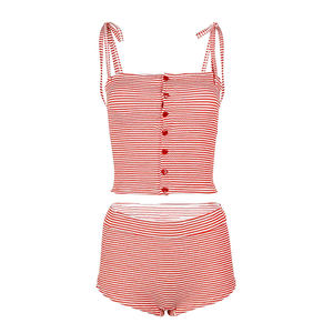 
Masked Cat Song Hye Kyo same style swimsuit for women in hot springs tube top suspenders boxers internet celebrity resort style bikini