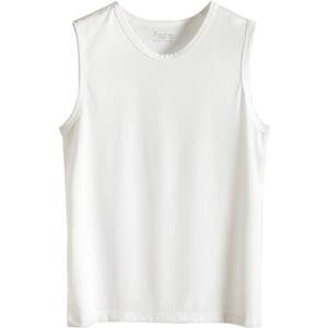 Ice Silk Tank Top for Men's Summer Thin Outwear with Modal Cotton Quick Drying Kam Shoulder Top Sports Men's Sleeveless T-shirt