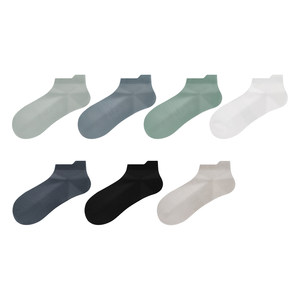 
One Fish Socks Men's summer thin ear-lifting short-tube anti-odor and anti-athlete sports sweat-absorbent breathable antibacterial socks