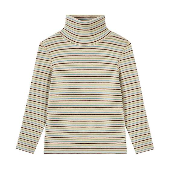 
Cotton era children's long-sleeved T-shirt girls winter new boys high-neck T-shirt thickened warm base layer