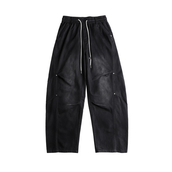 
AOGZ personalized washed wide-leg straight overalls for men and women 2026 new versatile outdoor sports wide-leg trousers trend