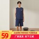 顶瓜瓜男士家居服套装纯色无袖睡衣顶呱呱2024新品运动休闲家居服