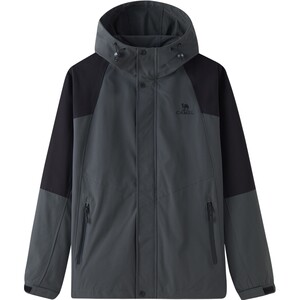 
Camel Mountain and Sea Jacket Men's Autumn and Winter Workwear Outdoor Hard Shell Mountaineering Wear Water-Repellent Travel Wear for Women