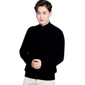 
GOBI Gobi Spring and Autumn Zipper Stand Collar Jacket Cashmere Men's Knitted Cardigan Sweater Top Jacket MK03