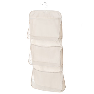 
Lazy Corner Underwear Storage Hanging Bag Sock Storage Net Bag Home Bedroom Wardrobe Three-in-One Organizing Bag