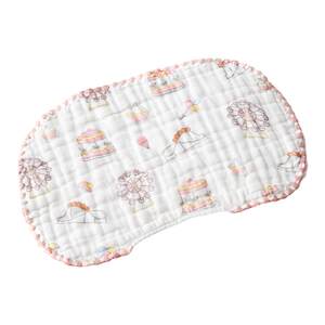 October crystal newborn baby pillowcases, cloud shaped pillows, baby gauze flat pillows, anti spitting milk, sweat absorption, breathable pure cotton