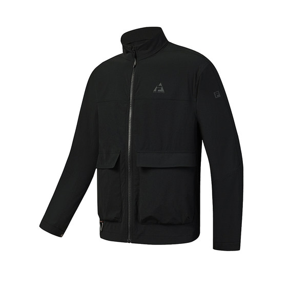 
FILA Official Men's Woven Jacket 2026 Summer New Outdoor Sports Basic Top Stand Collar Jacket