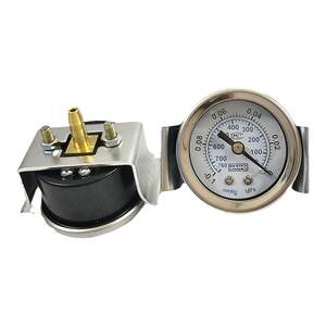 
Y40ZV axial pressure gauge strap bracket instrument vacuum meter negative pressure gauge-0.1-0MPA 40/50mm cannulation type