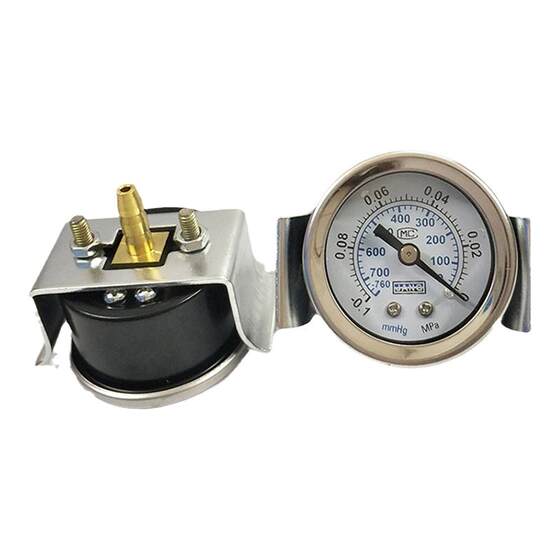 
Y40ZV axial pressure gauge strap bracket instrument vacuum meter negative pressure gauge-0.1-0MPA 40/50mm cannulation type