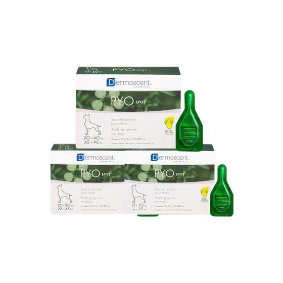 French Dermoscent Dermosent drops for dogs with fungal, bacterial, and pus skin care essential oil for dogs