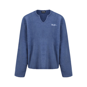 
Remedy trendy brand loose V-neck sweater for men and women in autumn American casual lazy style couple sweater jacket