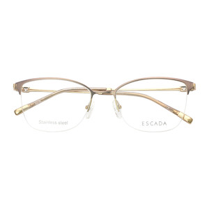 ESCADA Eskada Glasses Frame Box Women's Myopia Stainless Steel Half Face Gracel Light Light Phnom Penure Glasses Ring 68