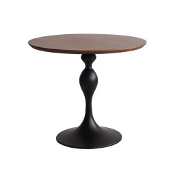 HACOSN mid-century solid wood round dining table dining table