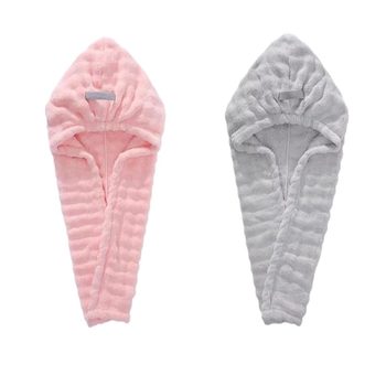 Dry hair cap water absorption quick dry women's shower cap hat headscarf