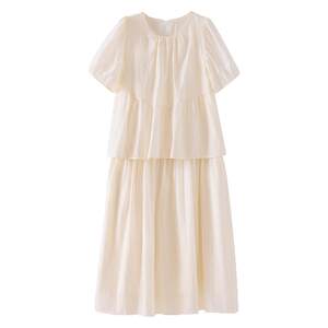 
Jingqi maternity dress summer pregnancy French long skirt advanced wear 2026 new pregnant mother commuting wear